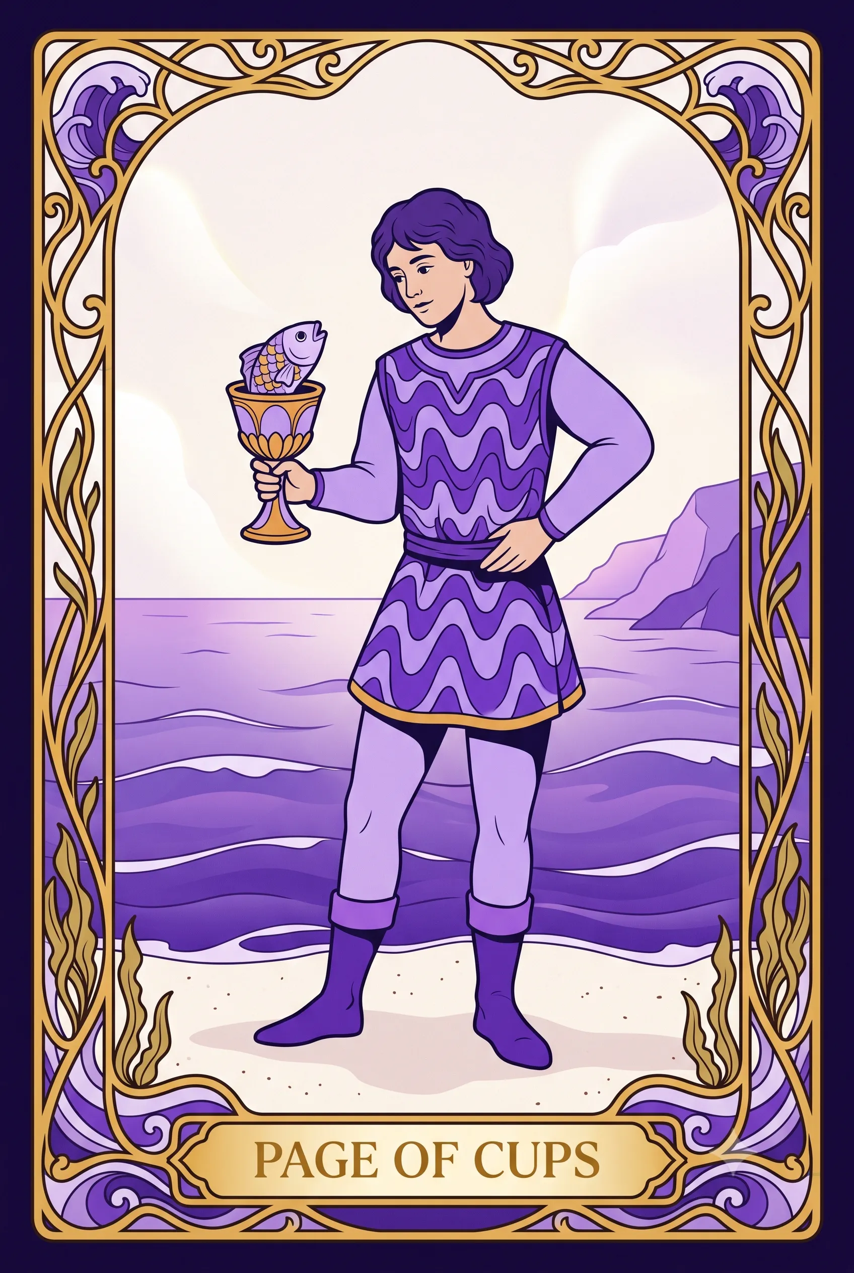 컵 페이지 (Page of Cups) 타로 카드