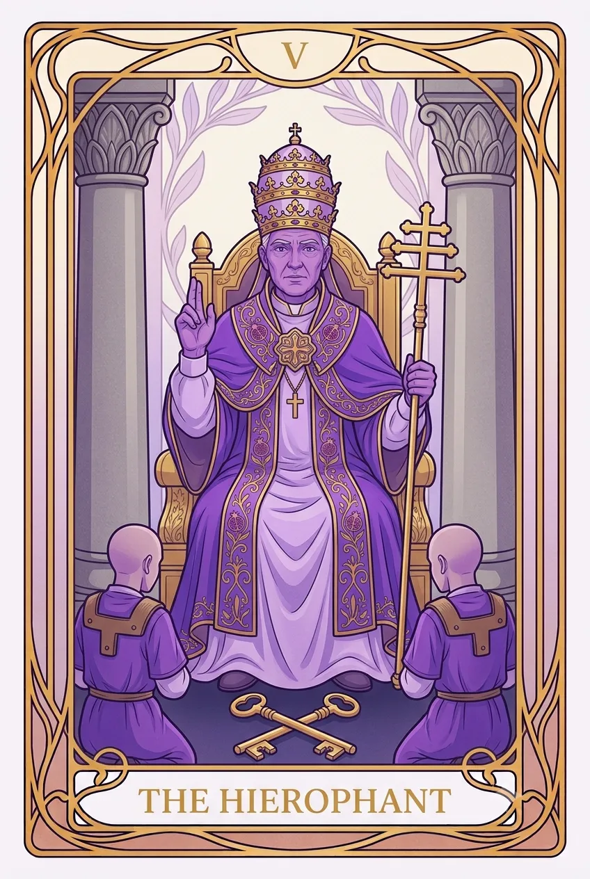 교황 (The Hierophant) 타로 카드