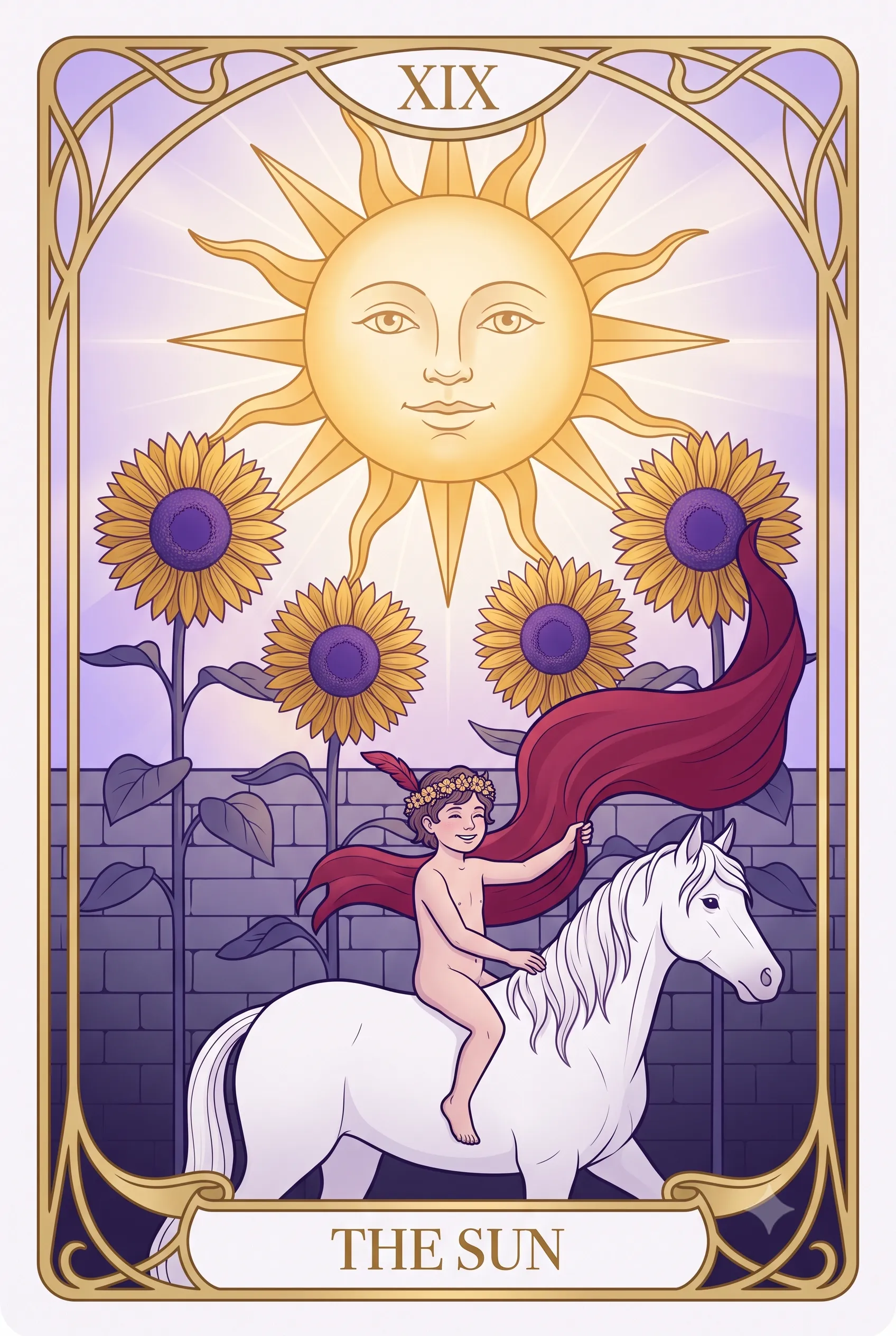 태양 (The Sun) 타로 카드