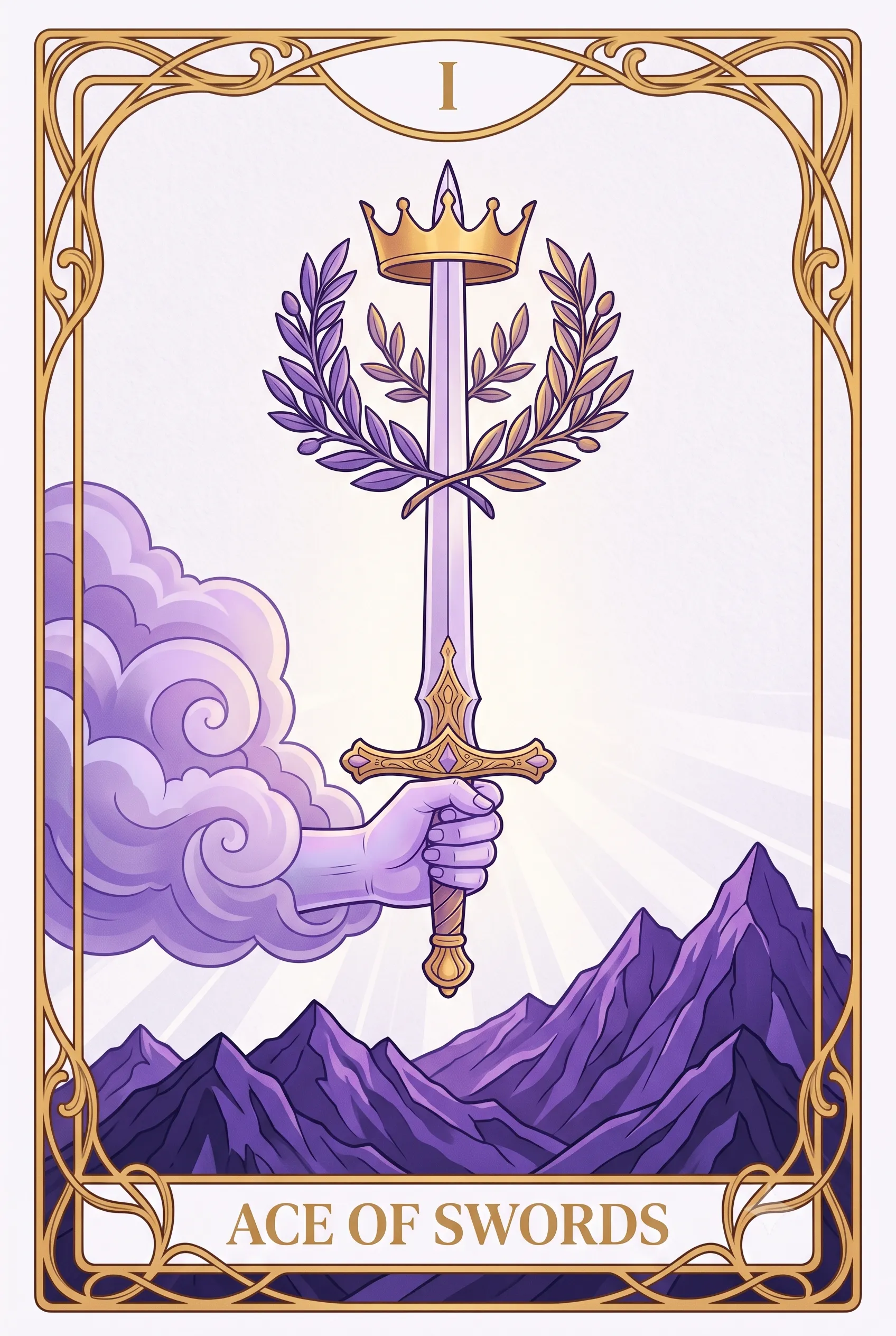 소드 에이스 (Ace of Swords) 타로 카드