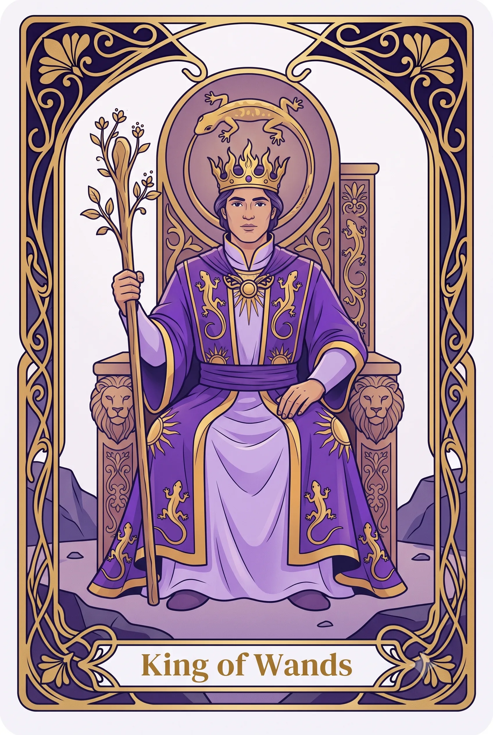 완드 왕 (King of Wands) 타로 카드